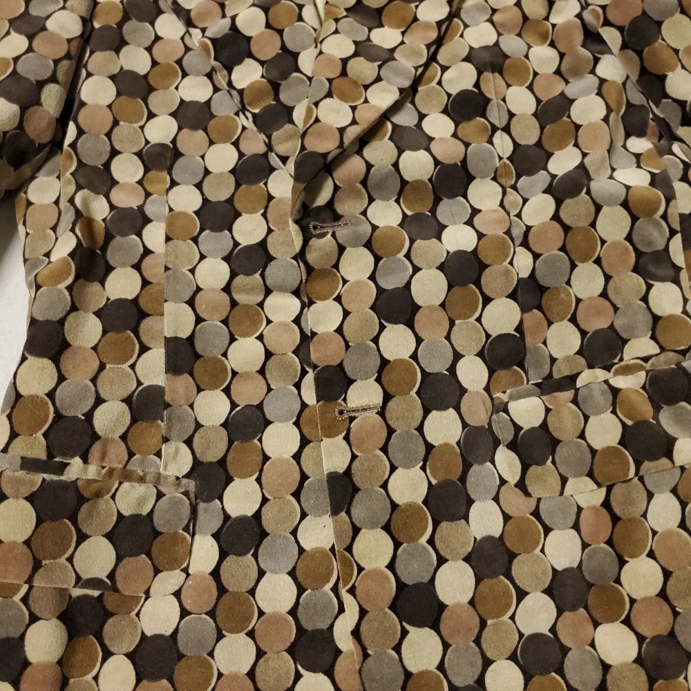 BESPOKE Velvet Blazer Tokyo Tailor Bangkok Polka Dot Mod 70s Retro Suit Jacket